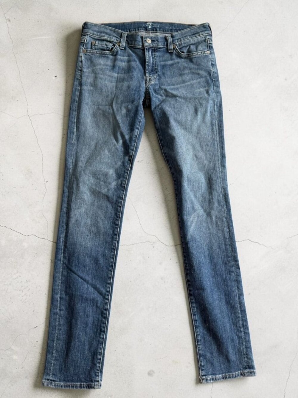 7 FOR ALL MANKIND Roxanne Medium Wash Jeans Size 28